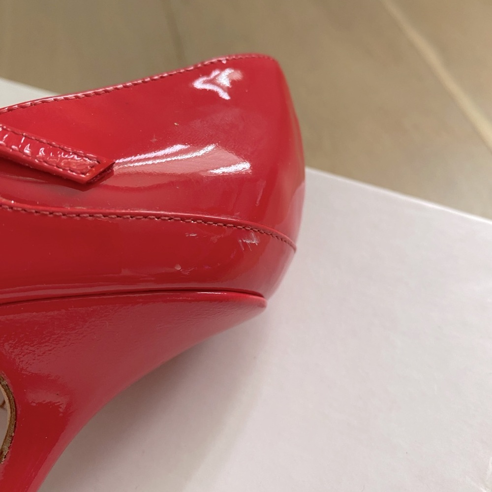 JIMMY CHOO Raspberry Patent Leather Pointed Toe Pumps 36.5 - Picture 9 of 16